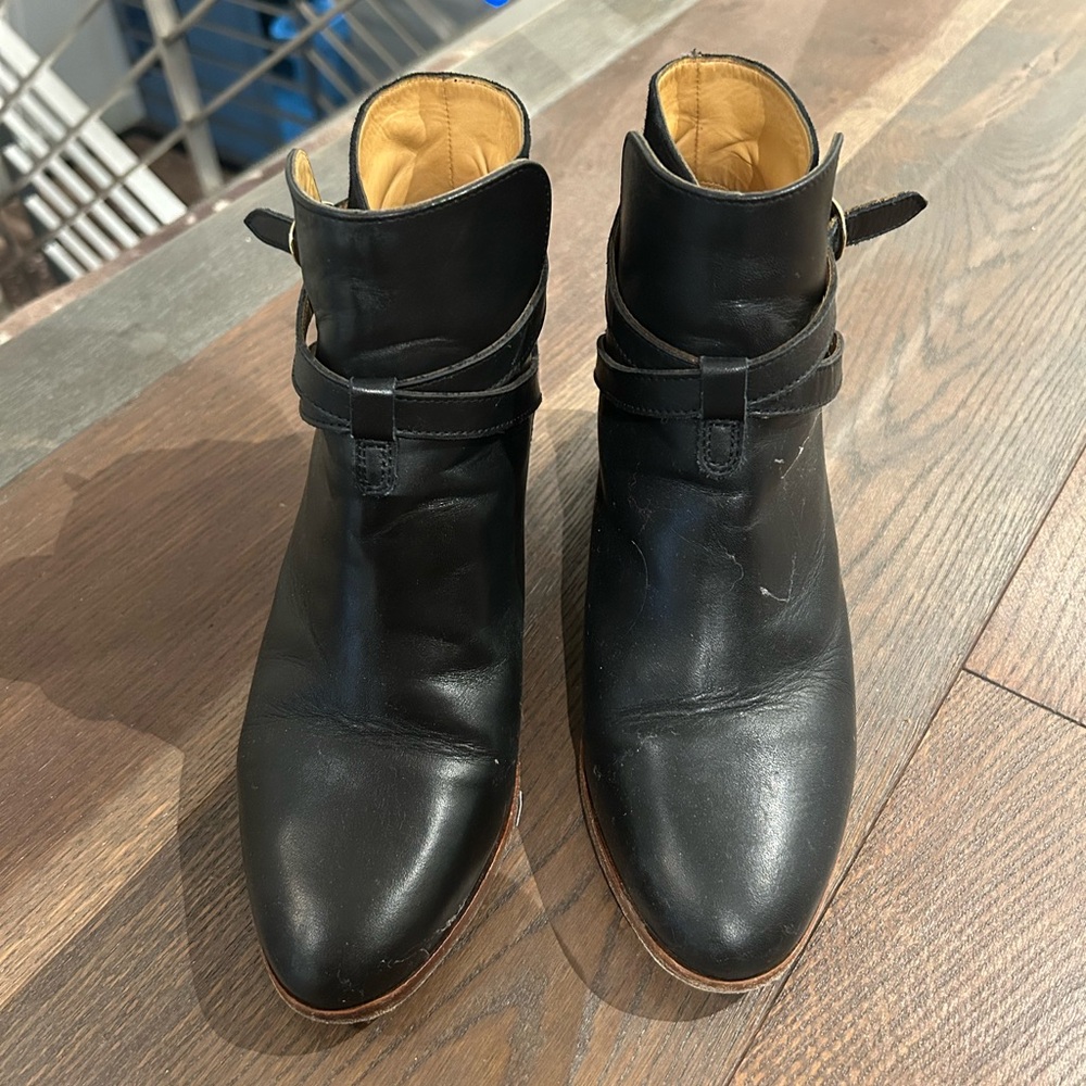 Sezane Montana Boots. Noir Bi-matière - Size 39